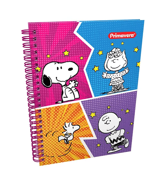 Cuaderno Snoopy, Mafalda y Pantera Rosa Argollado 80 Hojas | Coleccionable | Cuaderno Escolar y de Regalo Feria Escolar 2026