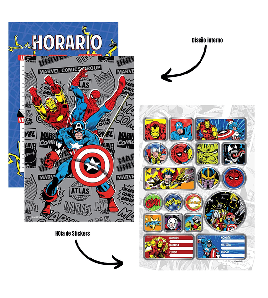 Cuadernos Pasta Dura Marca Primavera | Mafalda, Pantera Rosa y Diseños Inspiradores | Cuaderno Cosido para Notas y Diario