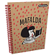 Cuaderno Argollado Pasta Dura Grande Kraft Diseño de Mafalda