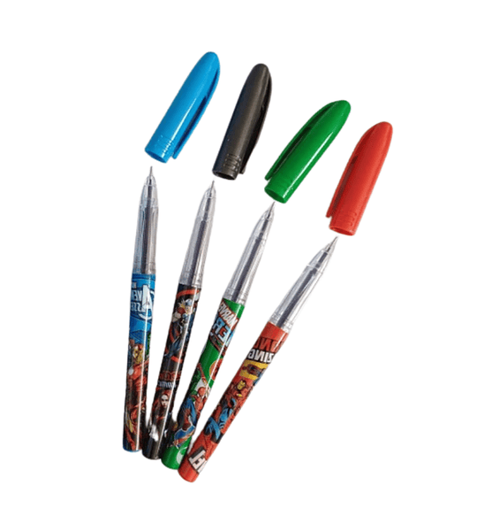  Esfero Avengers Gel 0.5 mm Tinta Negra Diseño Premium