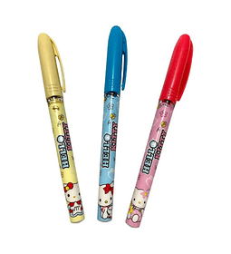  Esfero Hello Kitty Gel 0.5 mm Tinta Negra Diseño Premium