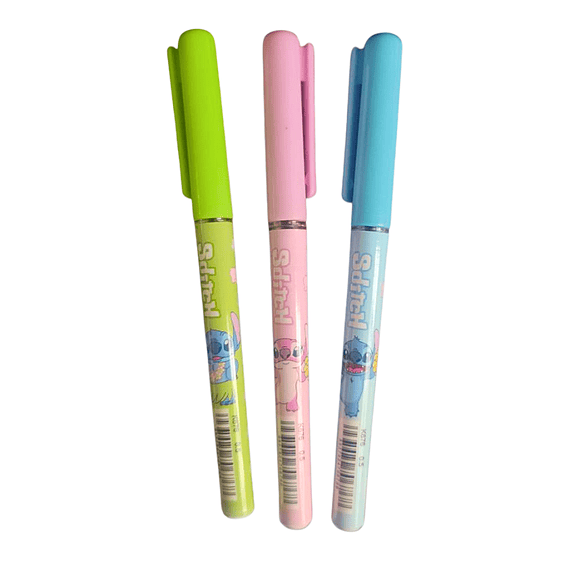  Esfero Stitch Gel 0.5 mm Tinta Negra Diseño Premium