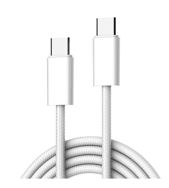 Cable C a C 65W Carga Rápida Trenzado 2 Metros Reforzado LDNIO LC902c