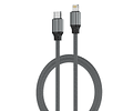 Cable C a Lightning 2 Metros Carga Rápida Trenzado Apple LDNIO LC442i 