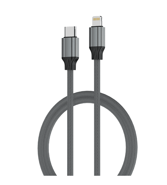 Cable C a Lightning 2 Metros Carga Rápida Trenzado Apple LDNIO LC442i 