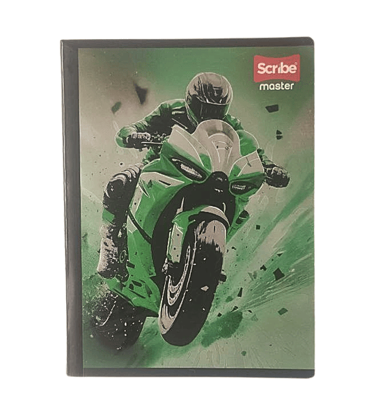 Cuaderno Cosido Scribe Master 100 Hojas Cuadriculado Diseños Juveniles