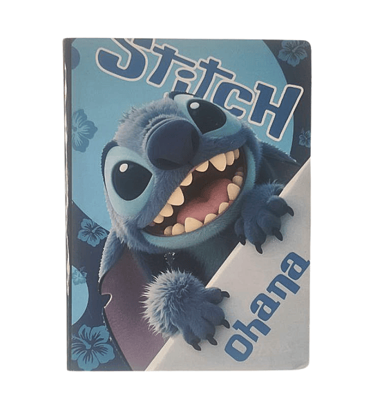 Cuaderno Cosido 100 Hojas Cuadriculado Diseños Juveniles