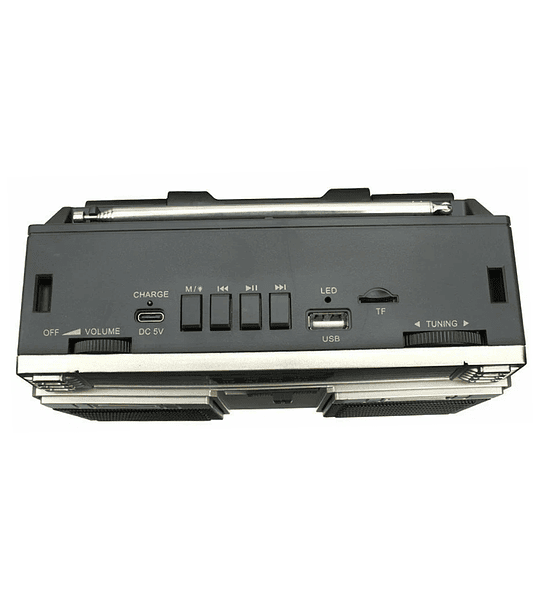 Radio Portátil KBroad KTF-2209 Solar AM FM SW USB TF Recargable con Panel Solar