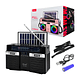 Radio Portátil KBroad KTF-2209 Solar AM FM SW USB TF Recargable con Panel Solar