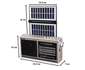 Radio Portátil KBroad KTF-2211 AM FM SW Recargable con Panel Solar USB MicroSD