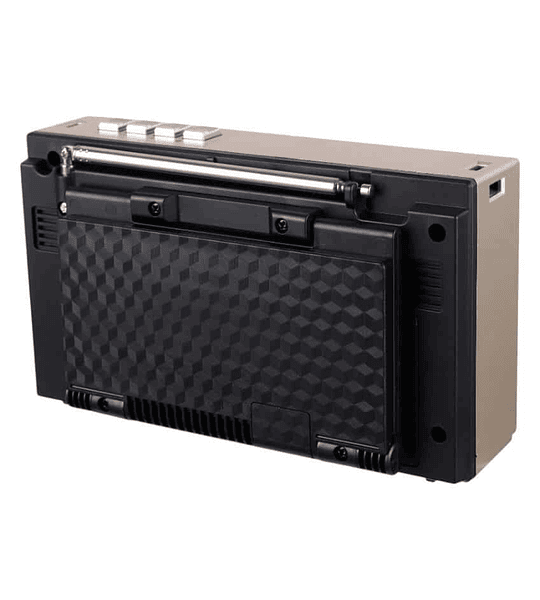 Radio Portátil KBroad KTF-2211 AM FM SW Recargable con Panel Solar USB MicroSD
