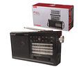 Radio Portátil KBroad KTF-2211 AM FM SW Recargable con Panel Solar USB MicroSD