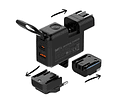 Cargador Adaptador Internacional Viaje 65W GaN Turbo | USB-C PD + USB-A QC 