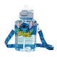 Botella de agua Infantil 750 ml con Pitillo y Correa Ajustable – Botella Escolar Resistente