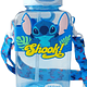 Botella de agua Infantil 750 ml con Pitillo y Correa Ajustable – Botella Escolar Resistente