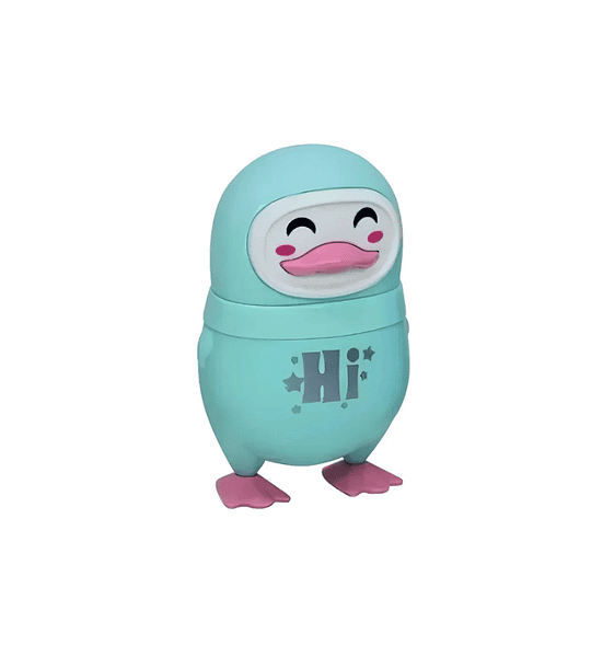 Tajalápiz con Borrador 3 en 1 Diseño Pingüino Cute Escolar con Depósito