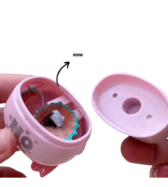 Tajalápiz con Borrador 3 en 1 Diseño Pingüino Cute Escolar con Depósito