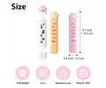 Cinta 2 en 1 Diseño Patita Corrector Blanco + Pegamento Doble Cara