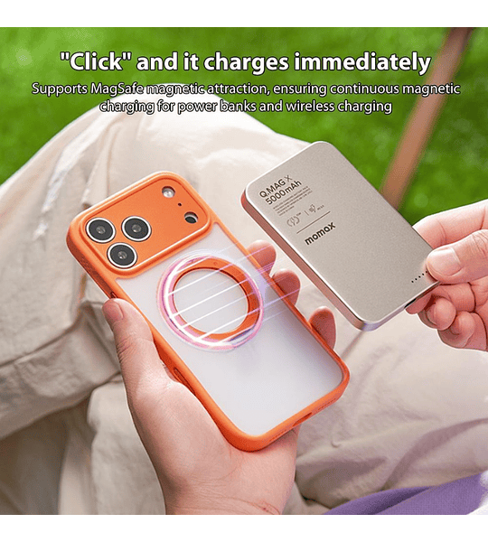  iPhone 17 Pro Funda Americana Soporte Giratorio 360° Magnetico Protección Total Camara