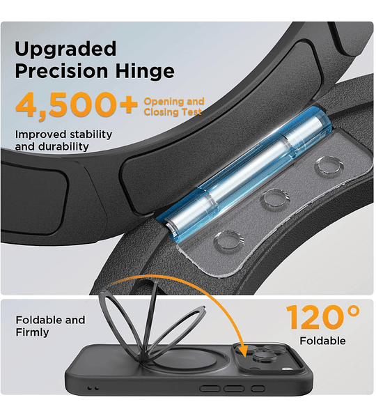  iPhone 17 Pro Funda Americana Soporte Giratorio 360° Magnetico Protección Total Camara