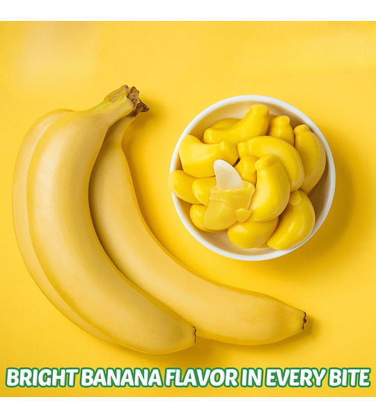 Gomas Peelerz Banano 65g Banana Rellenas Sabor Intenso