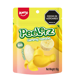 Gomas Peelerz Banano 65g Banana Rellenas Sabor Intenso