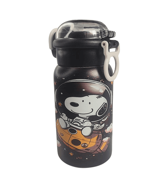 Botella de agua Infantil 750 ml con Pitillo y Correa Ajustable – Botella Escolar Resistente- COPIAR