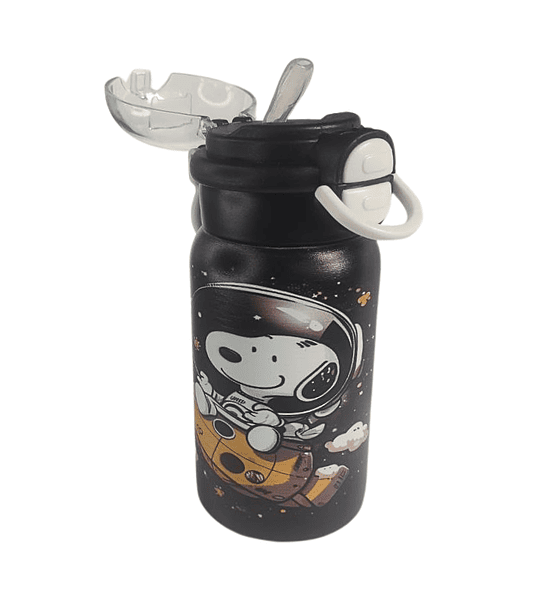 Botella de agua Infantil 750 ml con Pitillo y Correa Ajustable – Botella Escolar Resistente- COPIAR