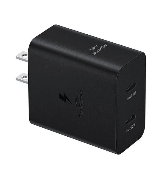 Cargador Samsung 50W Super Fast Charging Doble Puerto USB-C PD Carga Rápida