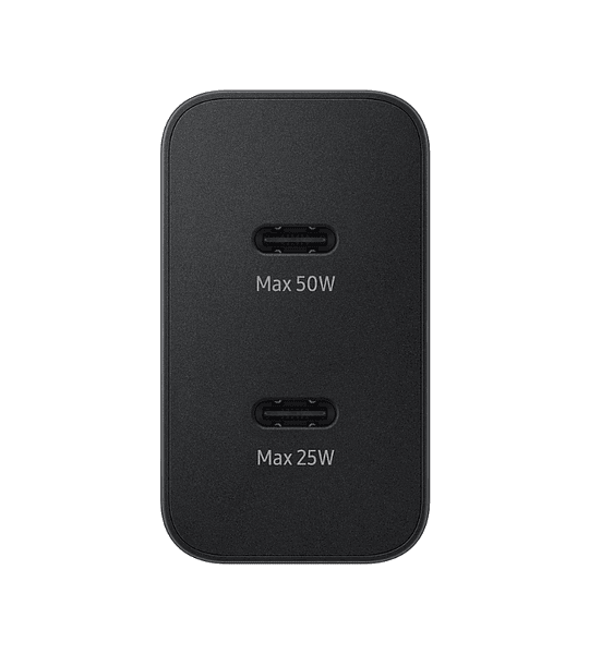 Cargador Samsung 50W Super Fast Charging Doble Puerto USB-C PD Carga Rápida
