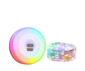 Luces LED Camping Recargables con Guirnalda 10 m Multicolor Lámpara Solar y USB