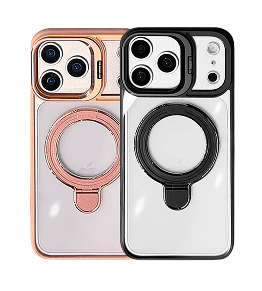 Funda Magnética iPhone 17 (Elegir)  MagSafe Soporte Anillo Protector de Cámara