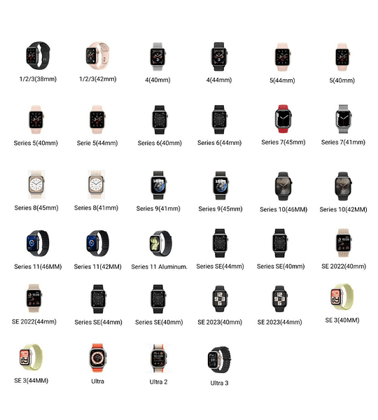 Hidrogel Apple Watch Protector de Pantalla Smartwatch Irrompible (Elegir Modelo)