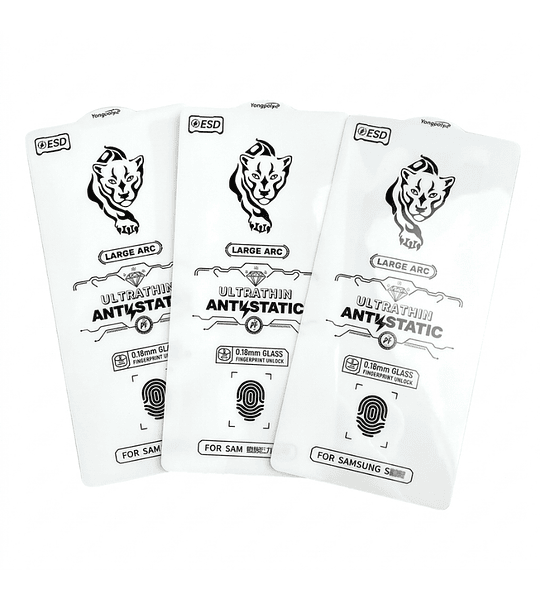 Vidrio Samsung S24 Ultra, S26, S26 Ultra 0.18mm Antiestático Huella en Pantalla