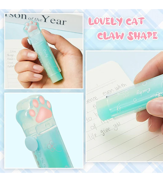 Borrador Kawaii Huellita de Gato | Goma de Borrar Cute Escolar