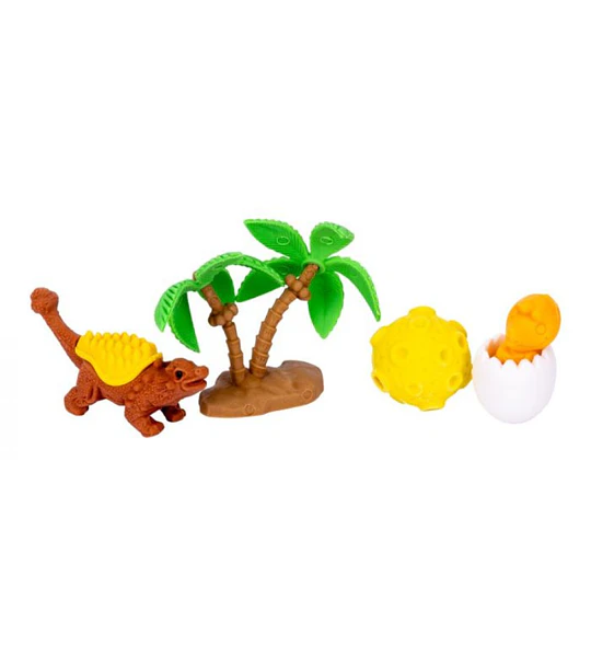 Set x4 Borradores Dinosaurio + Caja | Gomas de Borrar Didácticas Niños