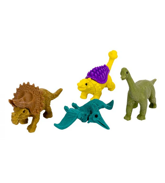 Set x4 Borradores Dinosaurio + Caja | Gomas de Borrar Didácticas Niños