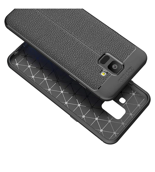 Funda Samsung A8 2018 Protector Tipo Cuero