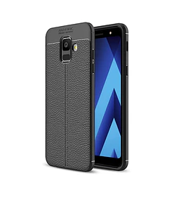 Funda Samsung A8 2018 Protector Tipo Cuero