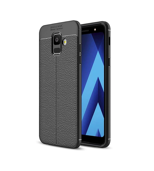 Funda Samsung A8 2018 Protector Tipo Cuero