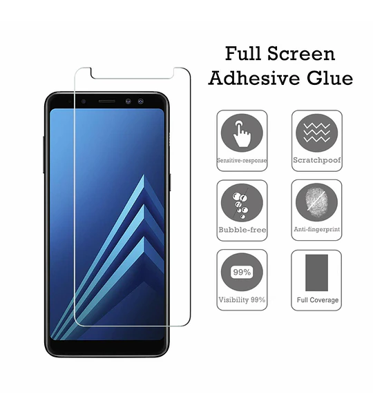 Protector Samsung A8 2018 Vidrio Templado 