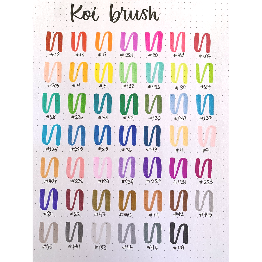 Koi Coloring Brush Pen por Unidad