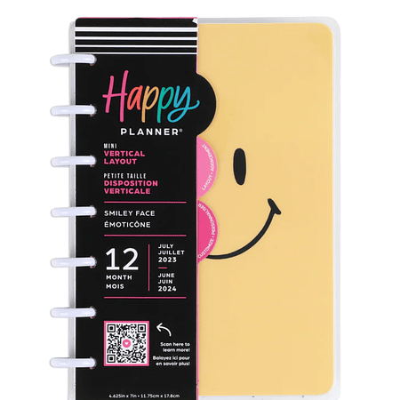 2023-2024 Smiley Happy Planner - Mini Vertical