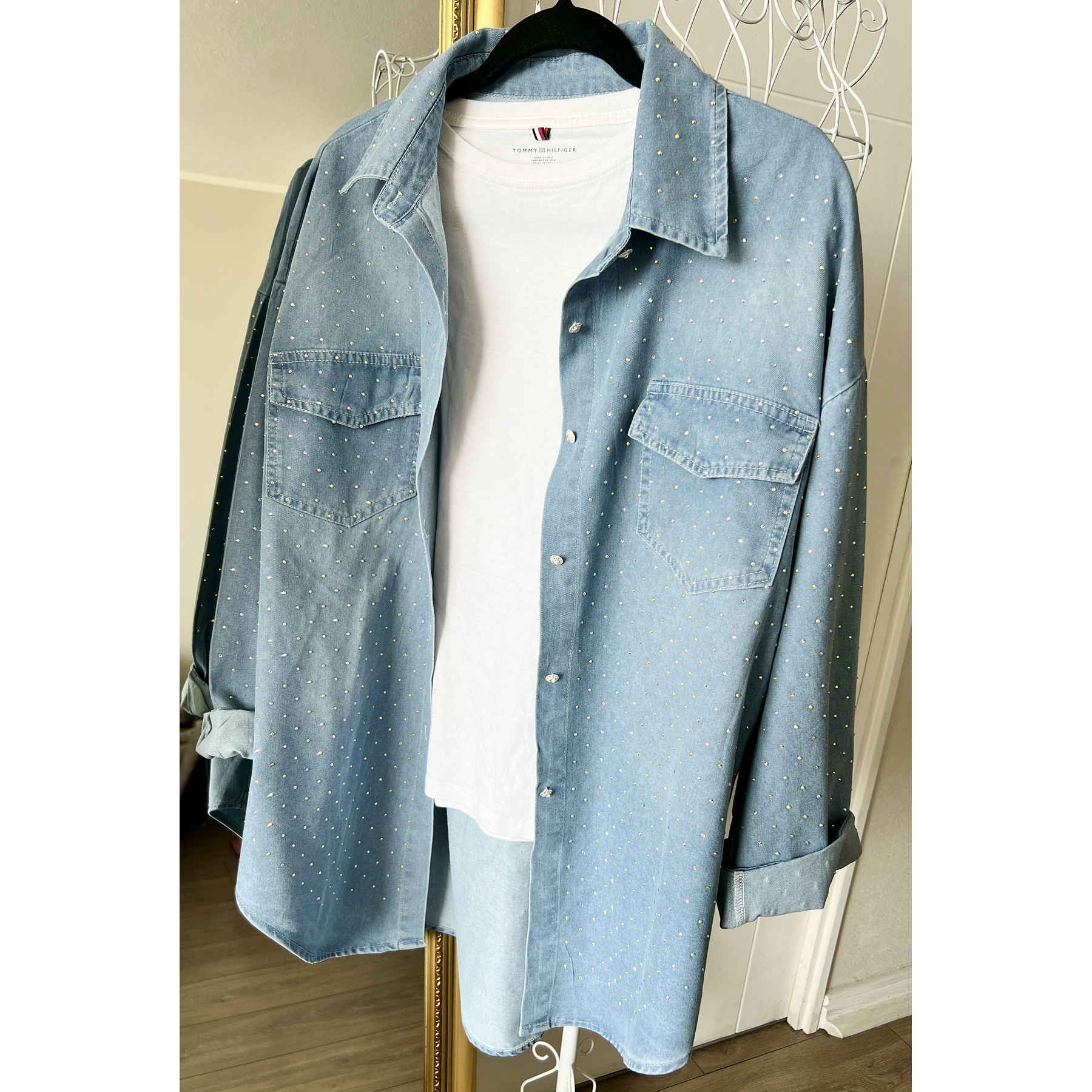 Sobrecamisa Denim Brillos