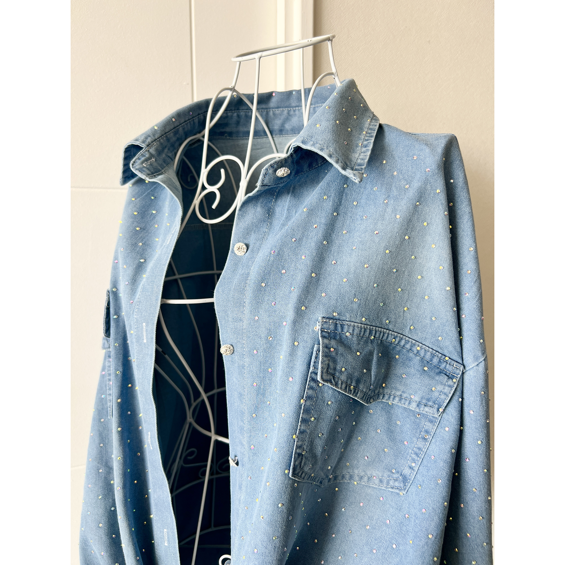 Sobrecamisa Denim Brillos