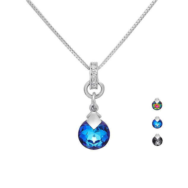 Collar Eternity con Cristales Swarovski® de Plata 925 y Rodio