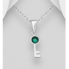 Collar Love Key con Cristales Swarovski® de Plata 925 y Rodio