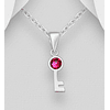Collar Love Key con Cristales Swarovski® de Plata 925 y Rodio