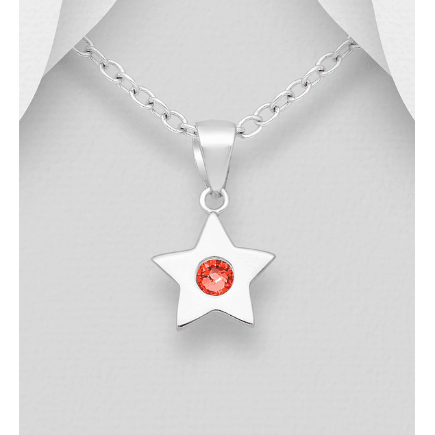 Collar Star con Cristales Swarovski® de Plata 925 y Rodio