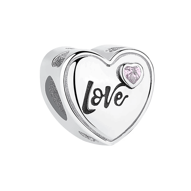 Charms Corazon Love Personalizado Plata 925